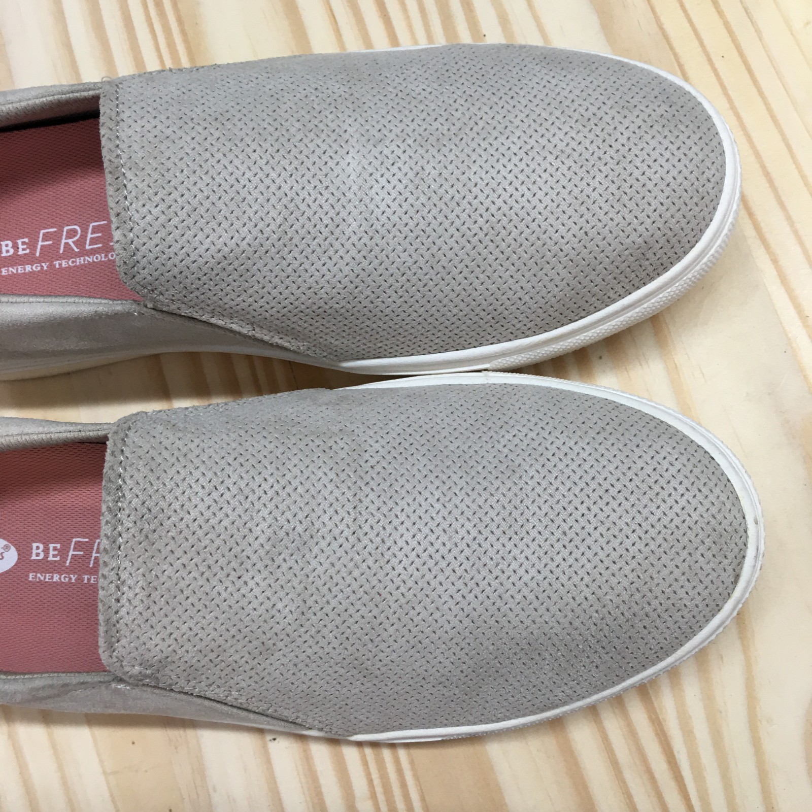 Dr Scholls Shoes Womens 9 M Nova Slip On Sneakers Gray Comfort Round Toe Low