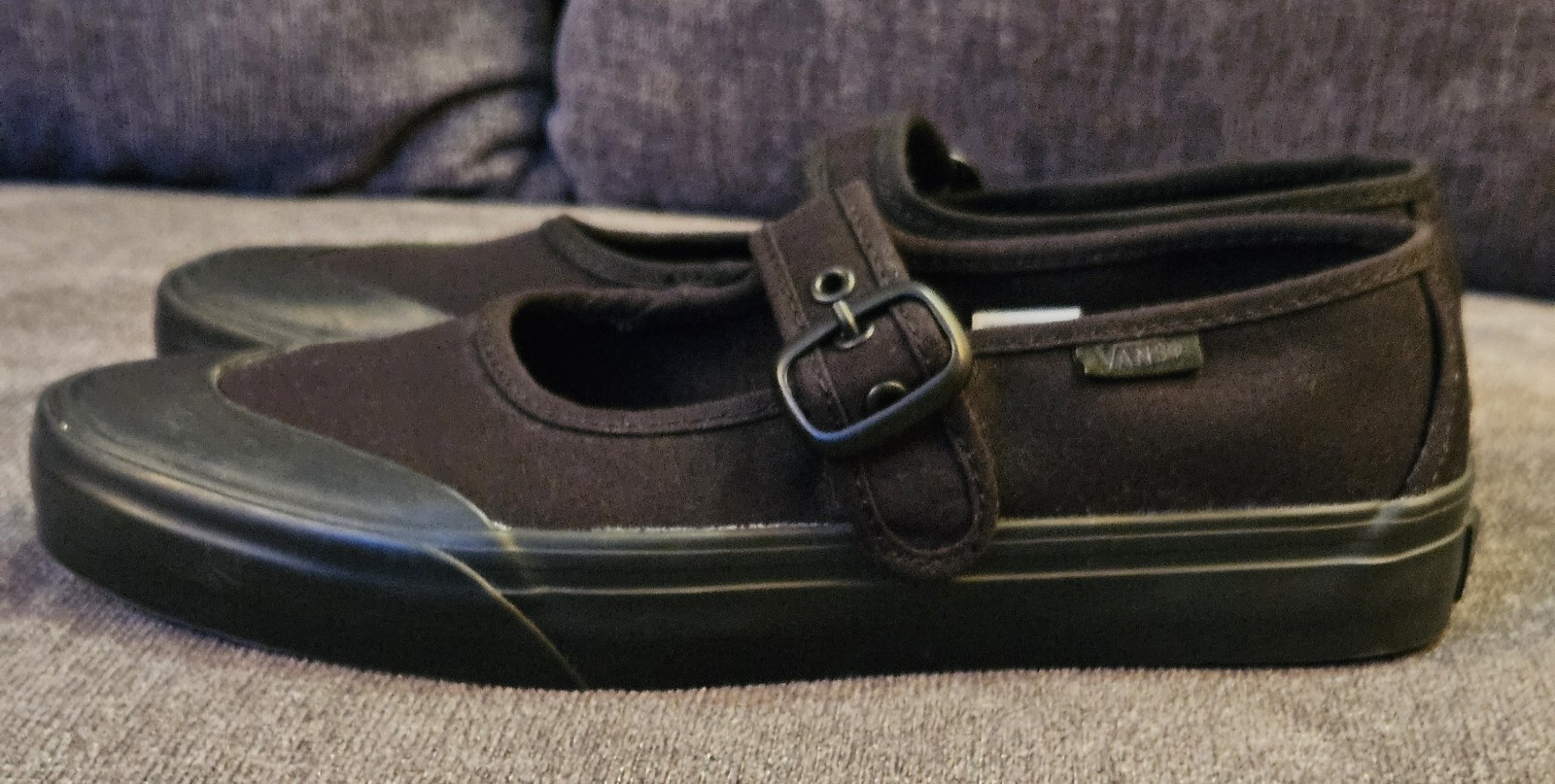 ​Vans Mary Jane Black Canvas Shoes Women’s 8 Men’s 6.5 VN000CRR6BT Triple Black