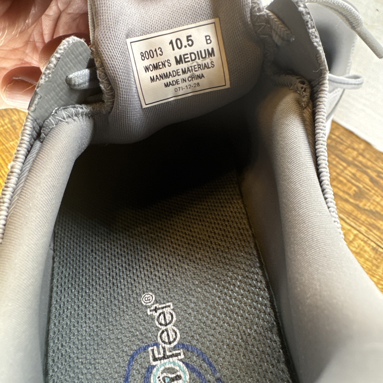 Orthofeet Kita Hands Free Gray Sneakers Women’s 10.5 Medium Comfort Shoes