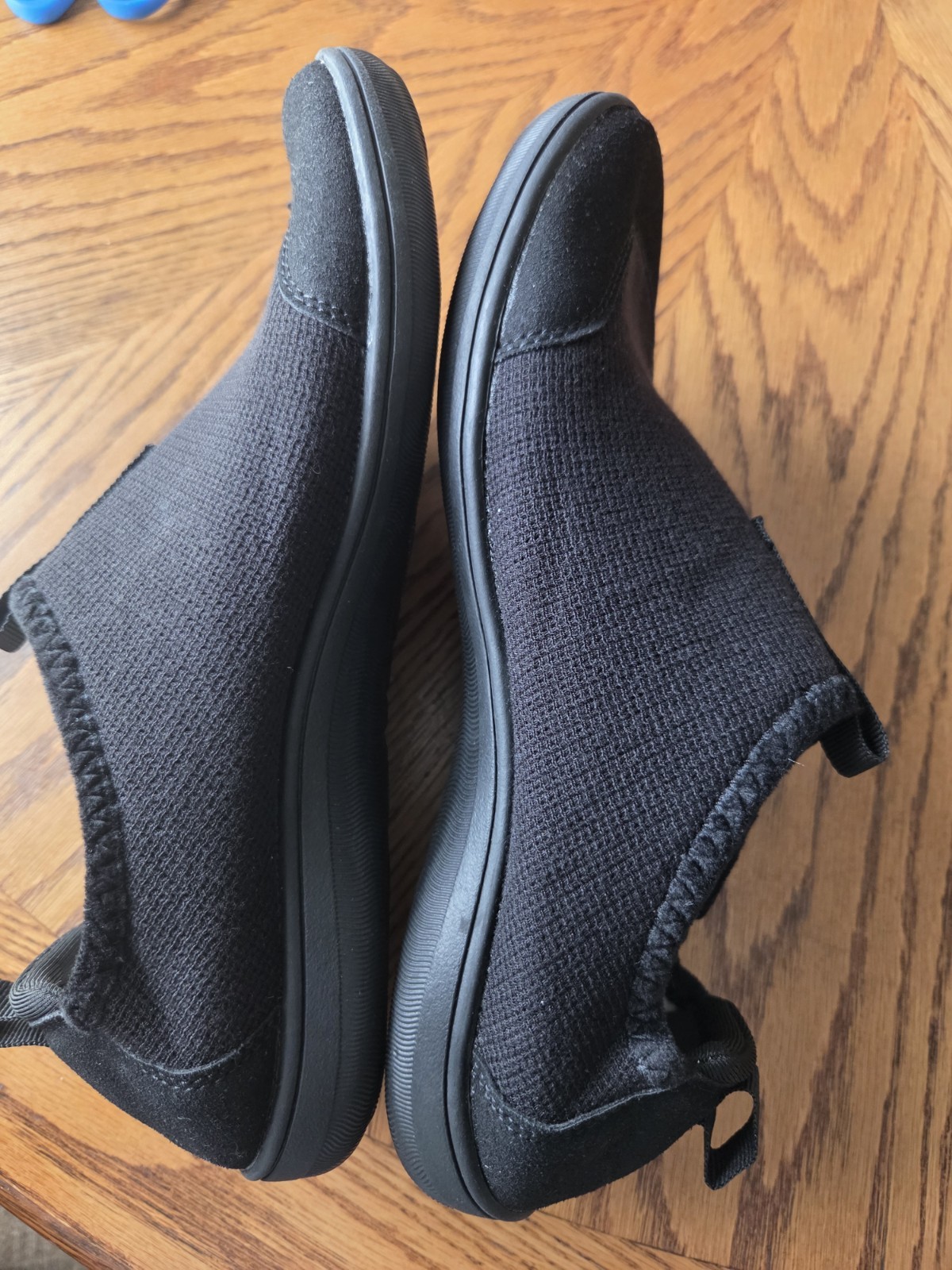 Spesoul Womens Wide Walking Shoes Adjustable Diabetic Breathable Cloth Black New