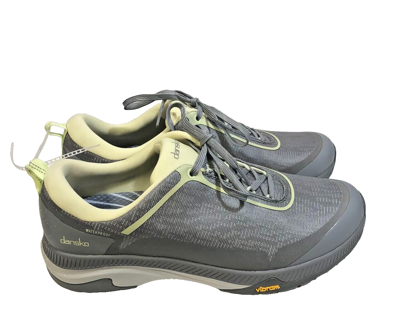 DANSKO Women Makayla Gray Mesh Yellow Hiking Shoes Sneakers EU 41 Sz 10.5 NEW