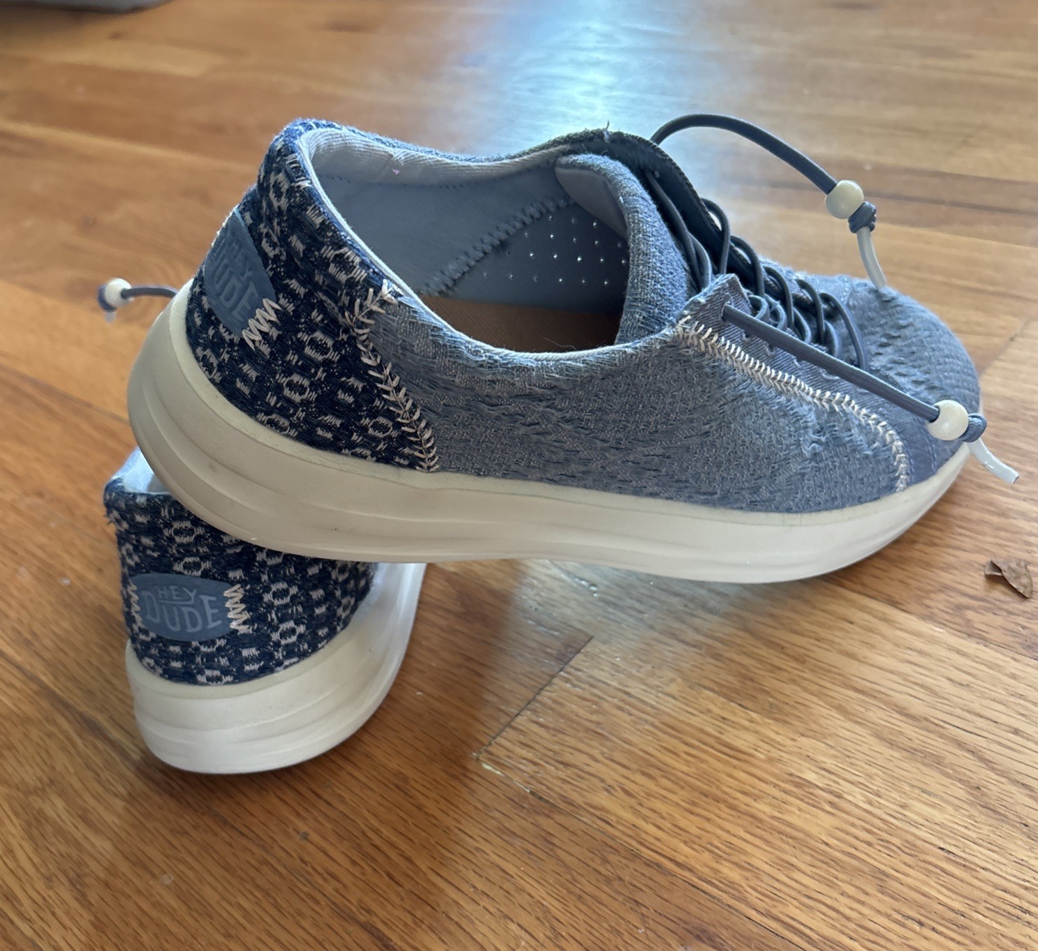 Hey Dude Karina Textured Boho Blue Women’s 8 Excellent Condition