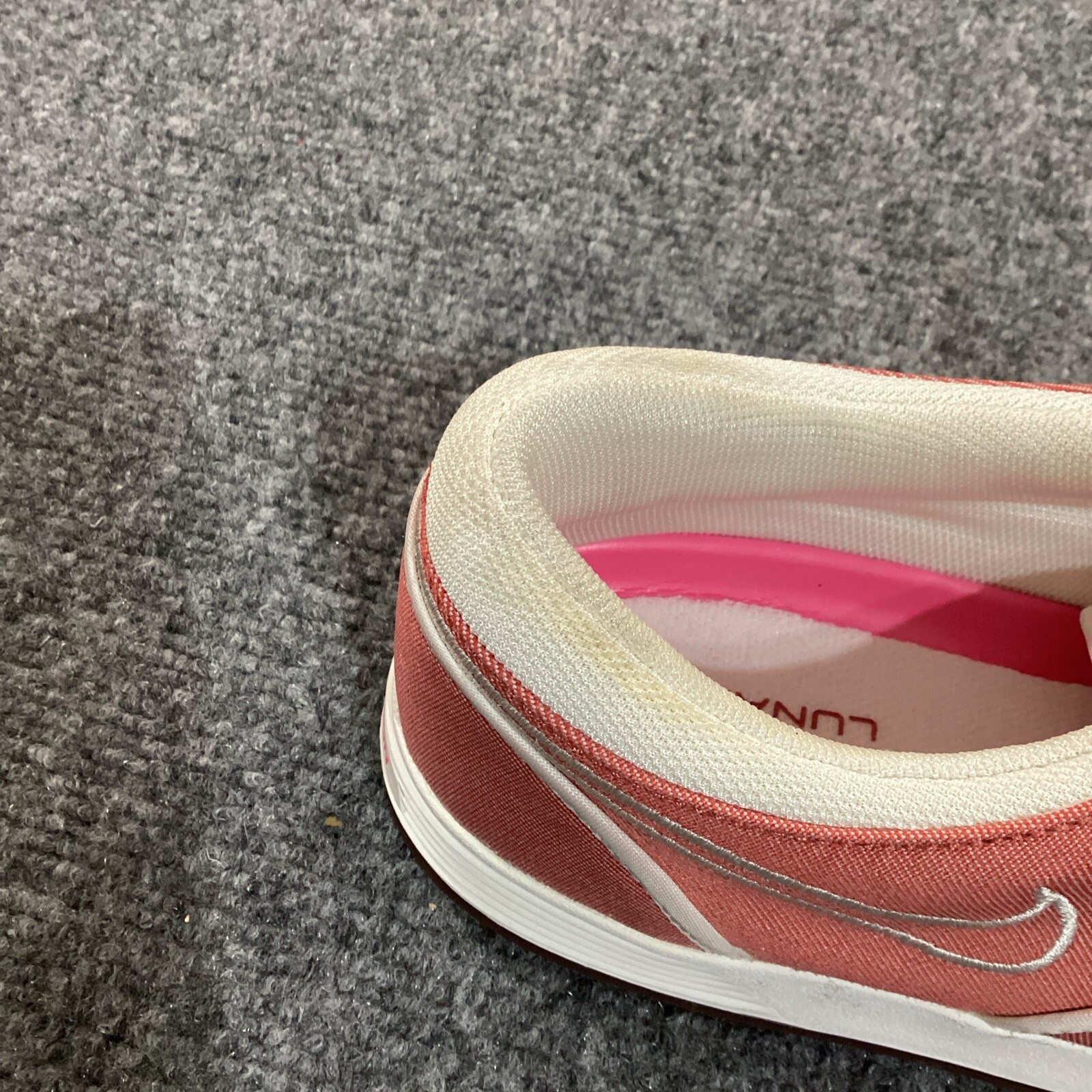 Nike Golf Shoes Womens 8 Pink Lunarlon Duet Spikeless Redwood 549593-800 Lace