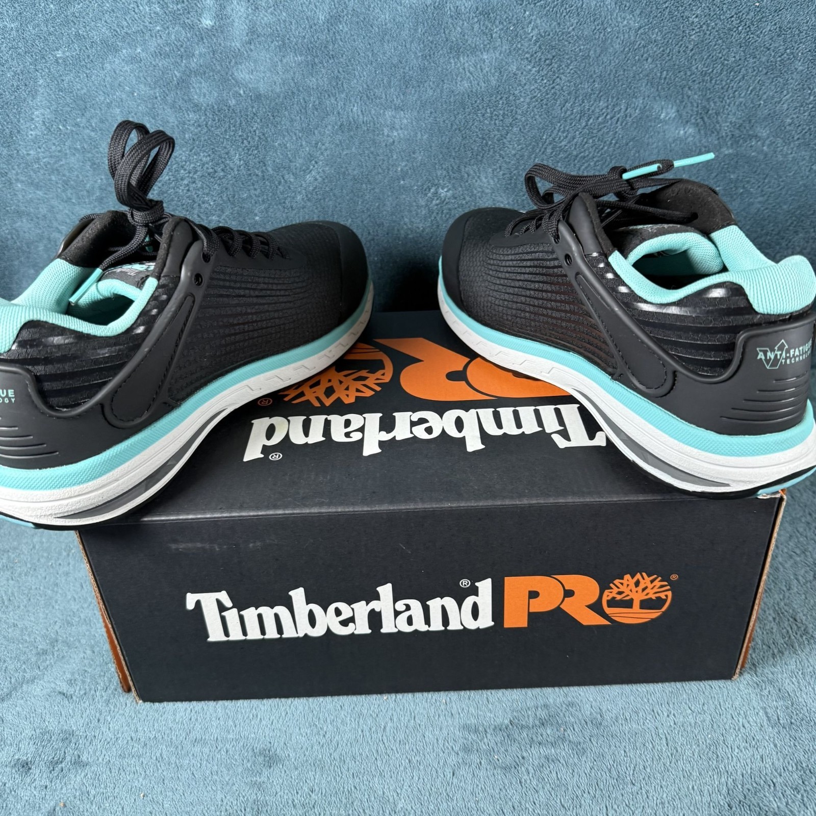 Timberland PRO Drivetrain Composite Safety Toe Black/Turquoise Women’s Size 7.5
