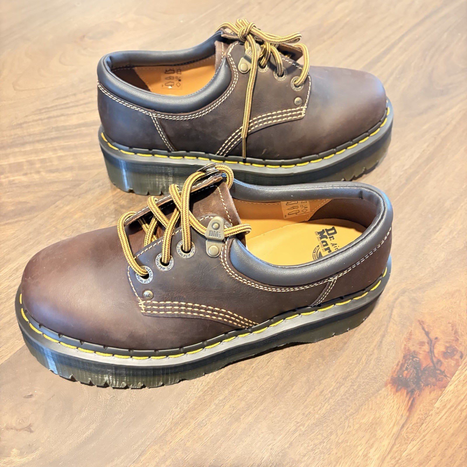 Dr Martens 8053 Quad Arc Crazy Horse Brown UK 6 US W 8 M 7 31126201 NIB