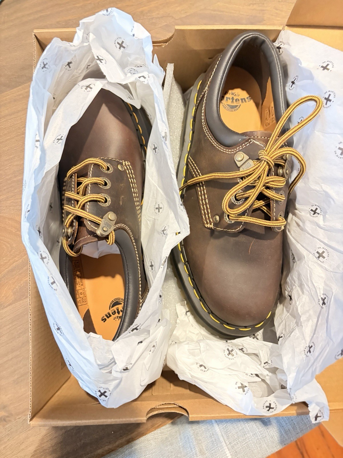 Dr Martens 8053 Quad Arc Crazy Horse Brown UK 6 US W 8 M 7 31126201 NIB