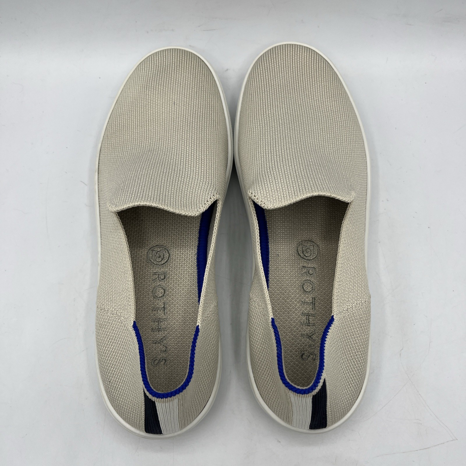 Rothy’s The Original Slip On Sneaker Women’s Size 6.5 Low Top Flat Off White