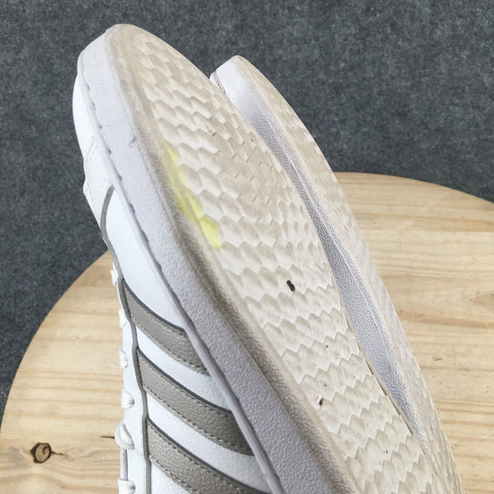 Adidas Sneaker Men 8.5 White Grand Court Lace Up Round Toe Casual Comfort F36485