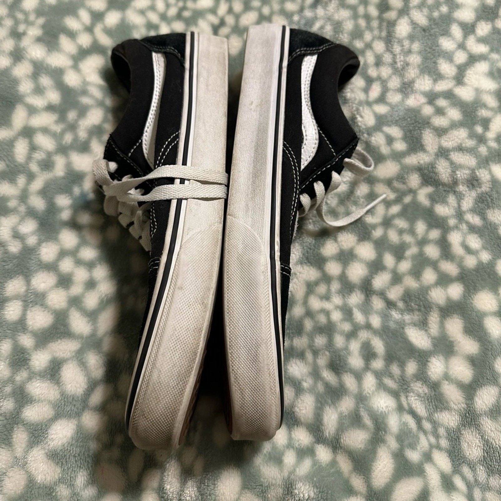 Vans Black and White Classic Skate Sneakers