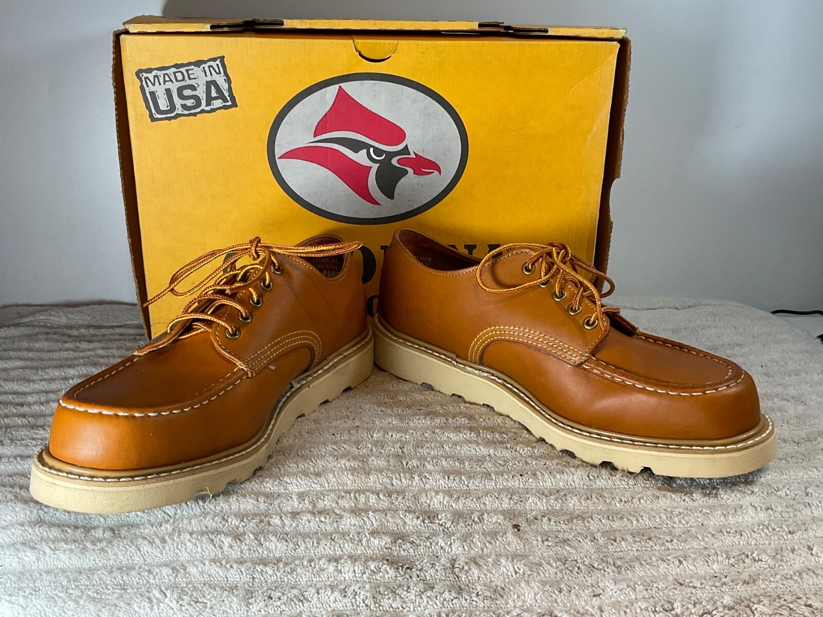 NOS MENS CAROLINA CUSHIONED ALPINE OXFORD 77 MULTIPLE SIZES – SOFT TOE