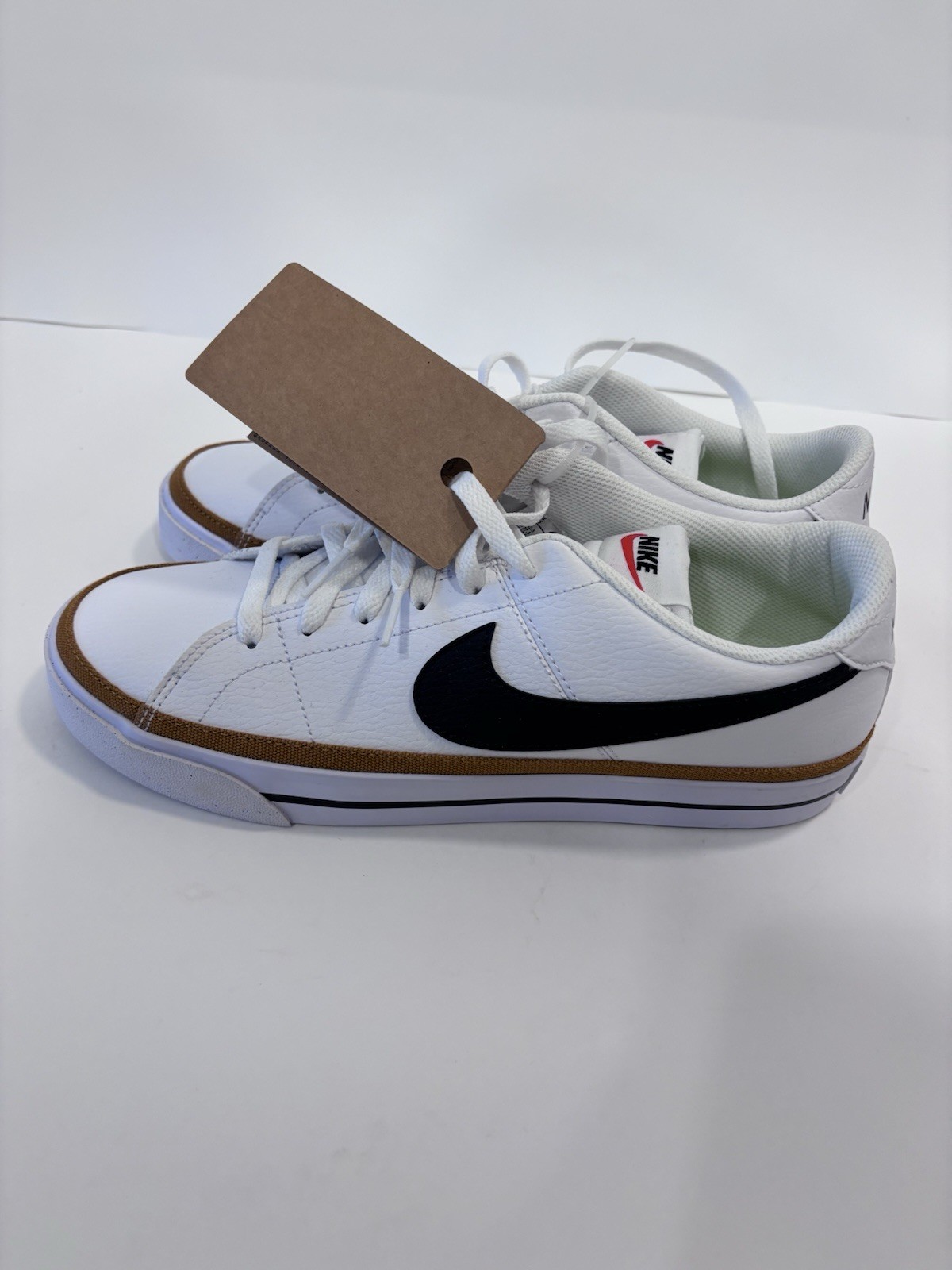 Nike Court Legacy Next Nature Womens Shoes Sz 10.5White Leather Lace Up Sneakers