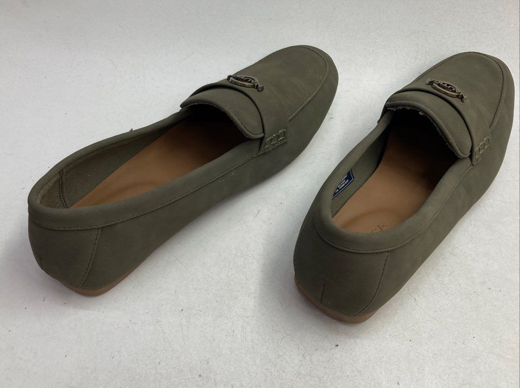 Nautica Nottaway Olive Green Women’s Loafers Drivers Size 8.5
