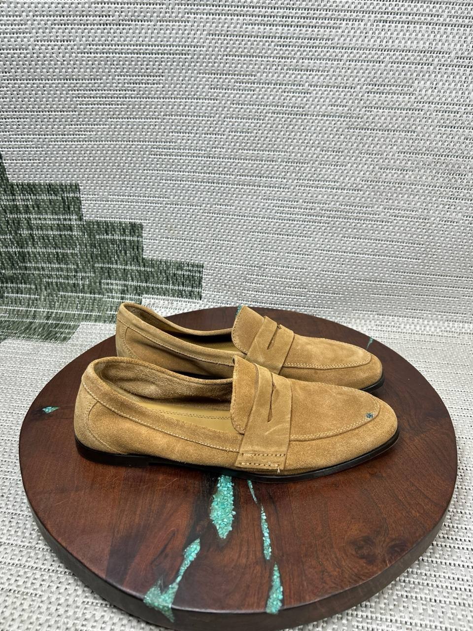 Zara Shoes Womens Size 39 Eu 8.5 Us Penny Loafer Brown Suede Comfort Slip On