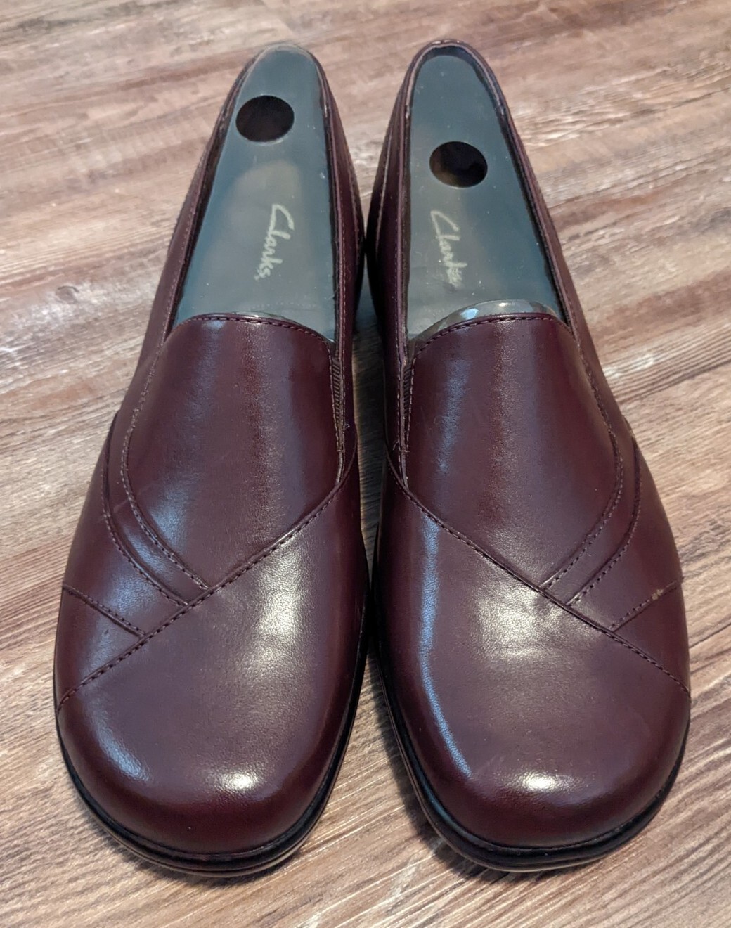 NEW Clarks Blackberry Moc womens brown leather 84630 size 10