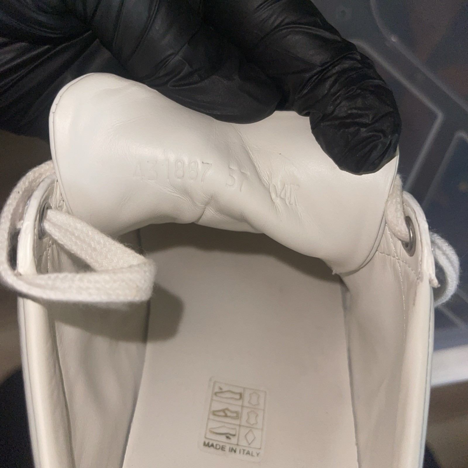 Gucci Ace Embroidered Pearl Stud Sneakers