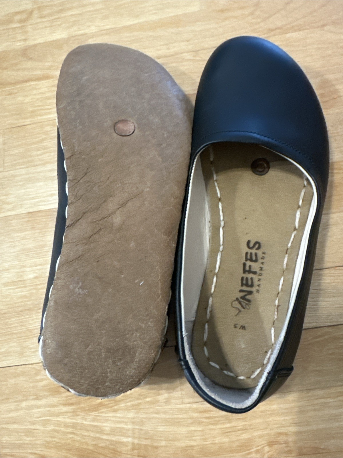 Nefes Grounding Shoes Black Handmade Woman’s Sz 5