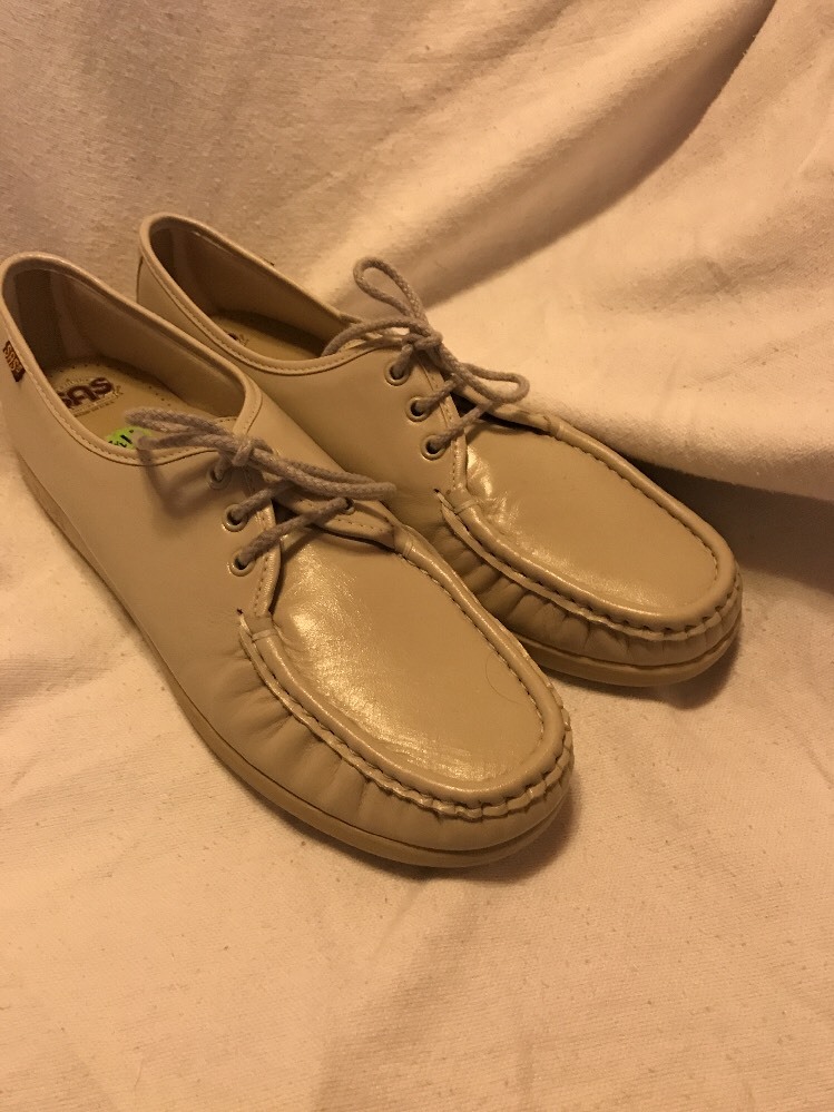 SAS Siesta Work Shoes Arch Support Leather Handsewn NEW