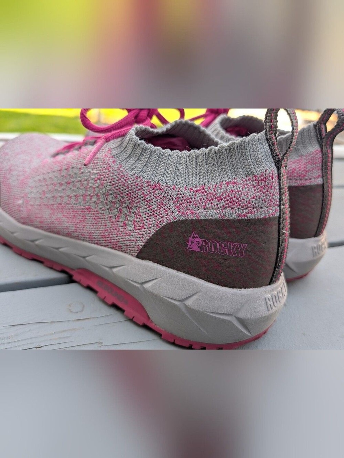Rocky Safety Toe Work knit Women’s Composite Sneaker Woman’s Sz 10 M