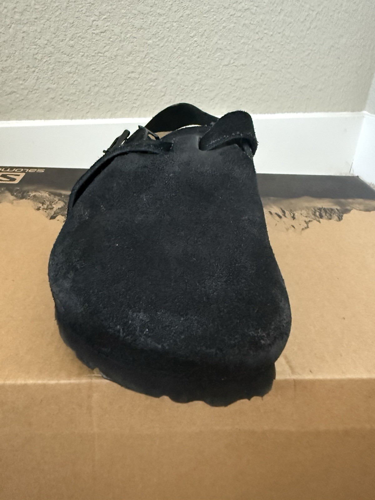 BIRKENSTOCK TOKIO BLACK SUEDE CLOG MULE SIZE EU 38 NARROW US 5 MENS 7 WOMENS