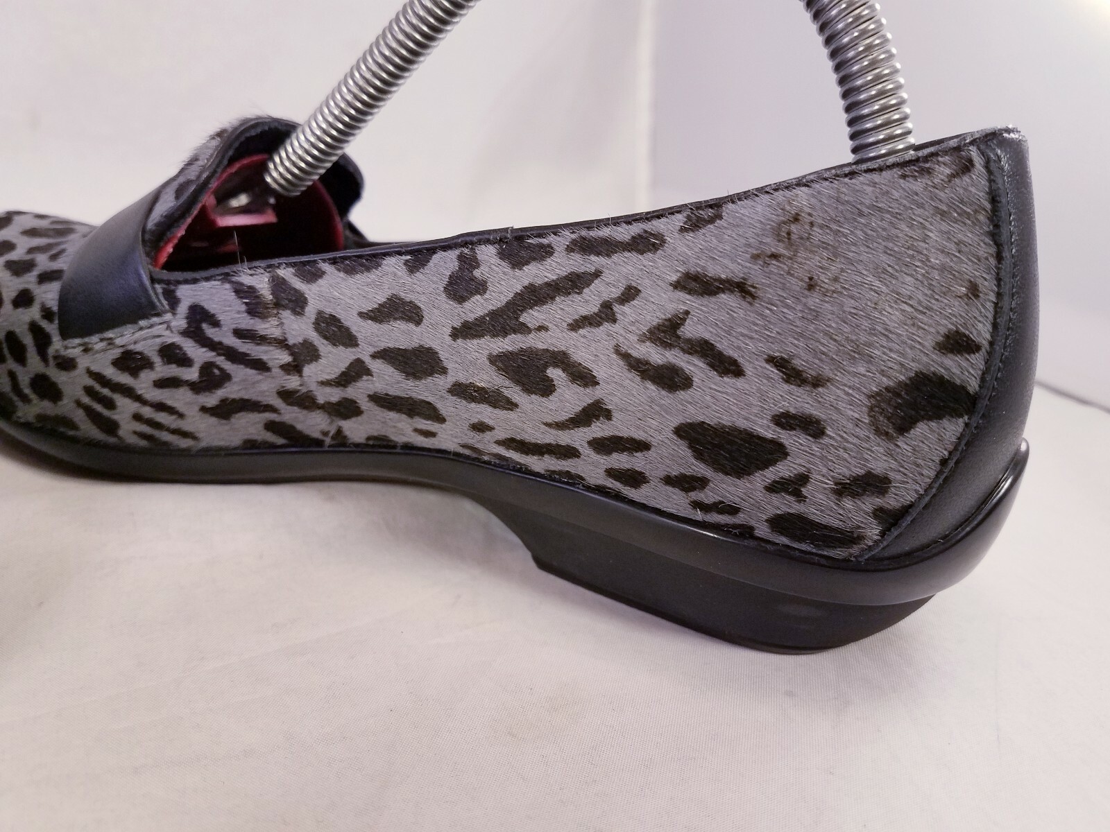 DANSKO PONY HAIR LEOPARD GRAY BLACK LOAFERS SHOES SIZE 36/6