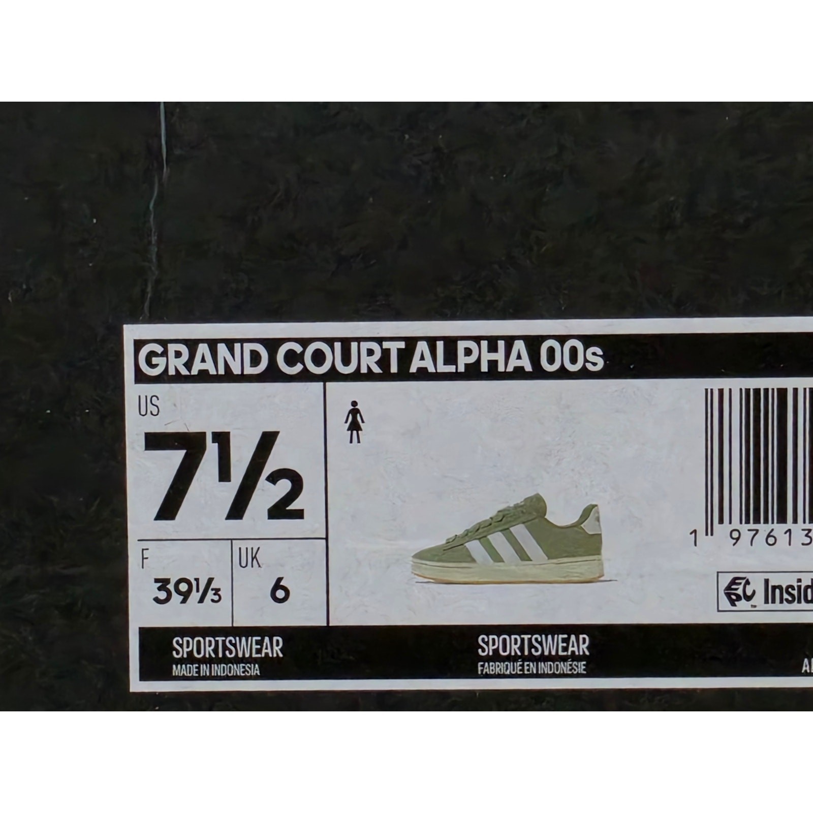 Adidas Grand Court Alpha 00s – Green/White – Women’s 7.5 – Brand New in Box