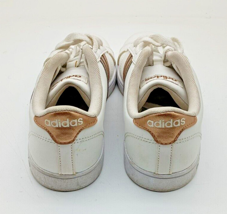 Adidas Women’s Grand Court Cloudfoam Lifestyle Shoes White/Gold Metallic SZ 6.5