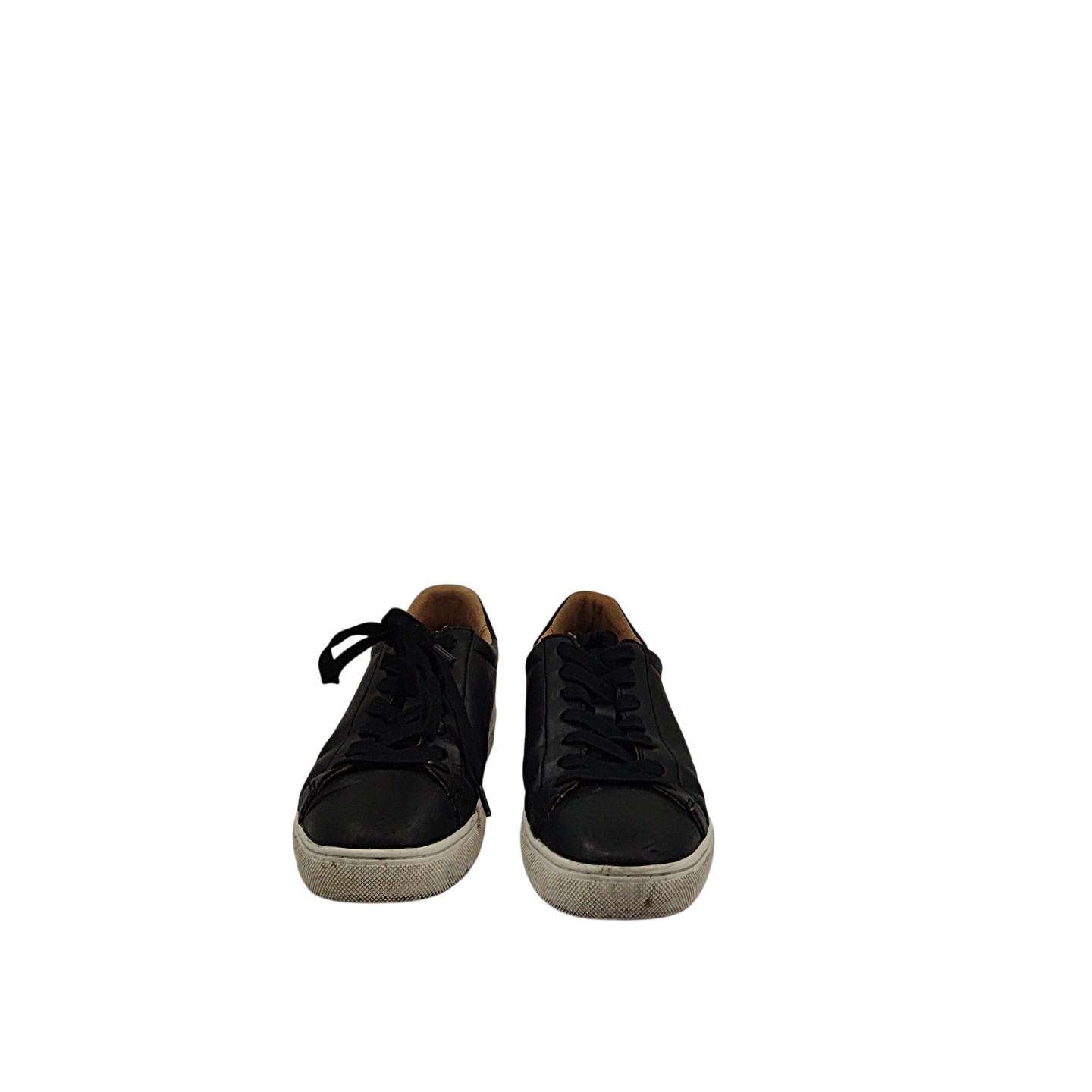 Quince Women 100% Leather Everyday Sneaker Black Shoes 6.5