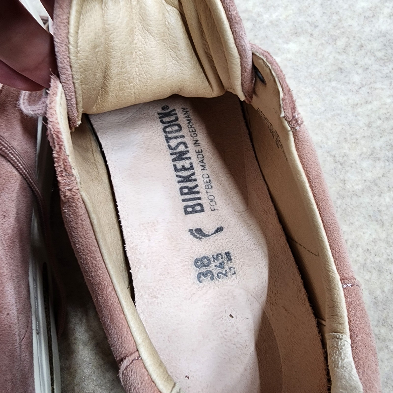 Birkenstock Bend Low Top Lace Up Sneaker Soft Pink Suede Womens EU 39 US 8 Reg.