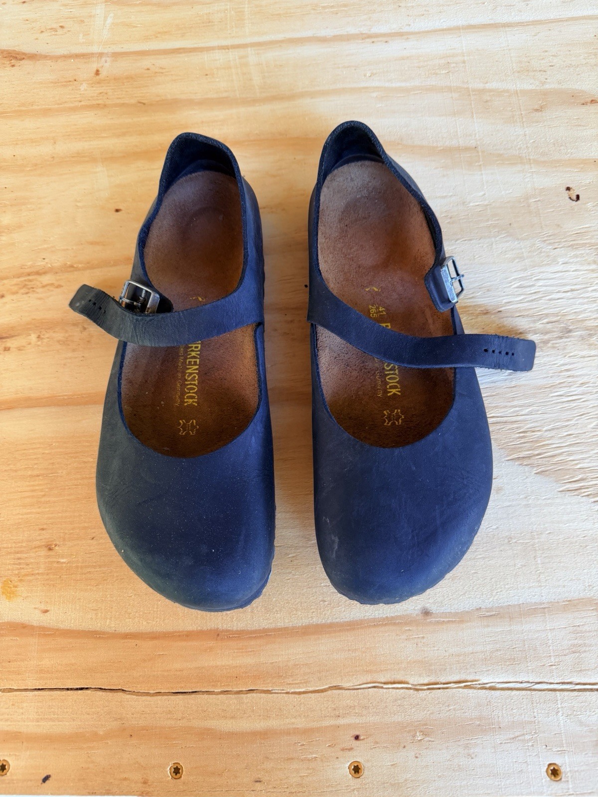 Birkenstock 41 Montova Black 100% Leather