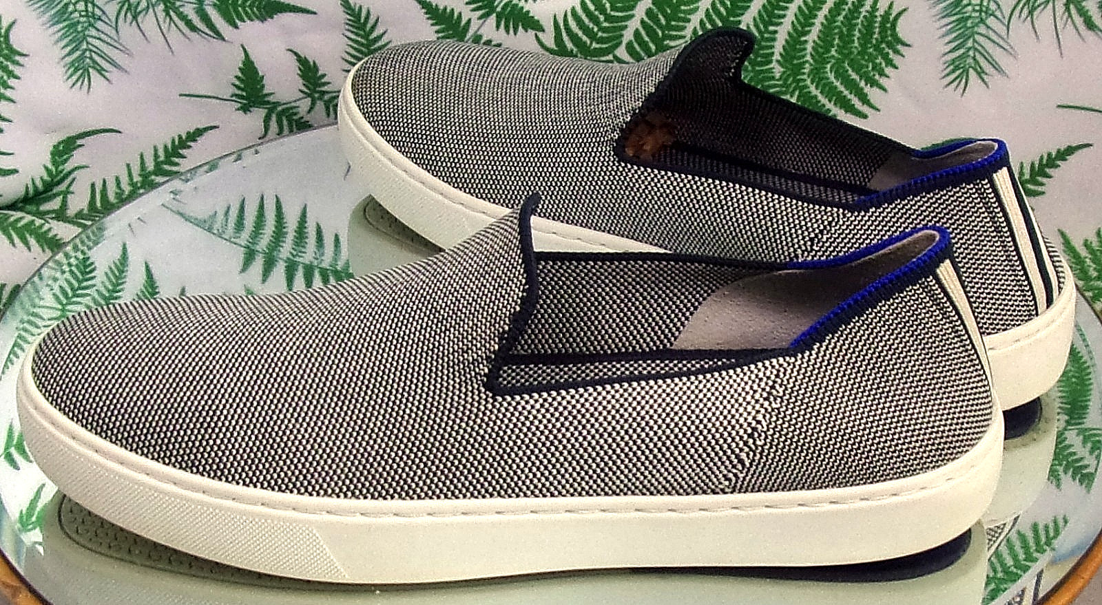 ROTHY’S THE ORIGINAL SLIP ON ANCHOR FABRIC SNEAKERS COMFORT SHOES US WOMENS SZ 9