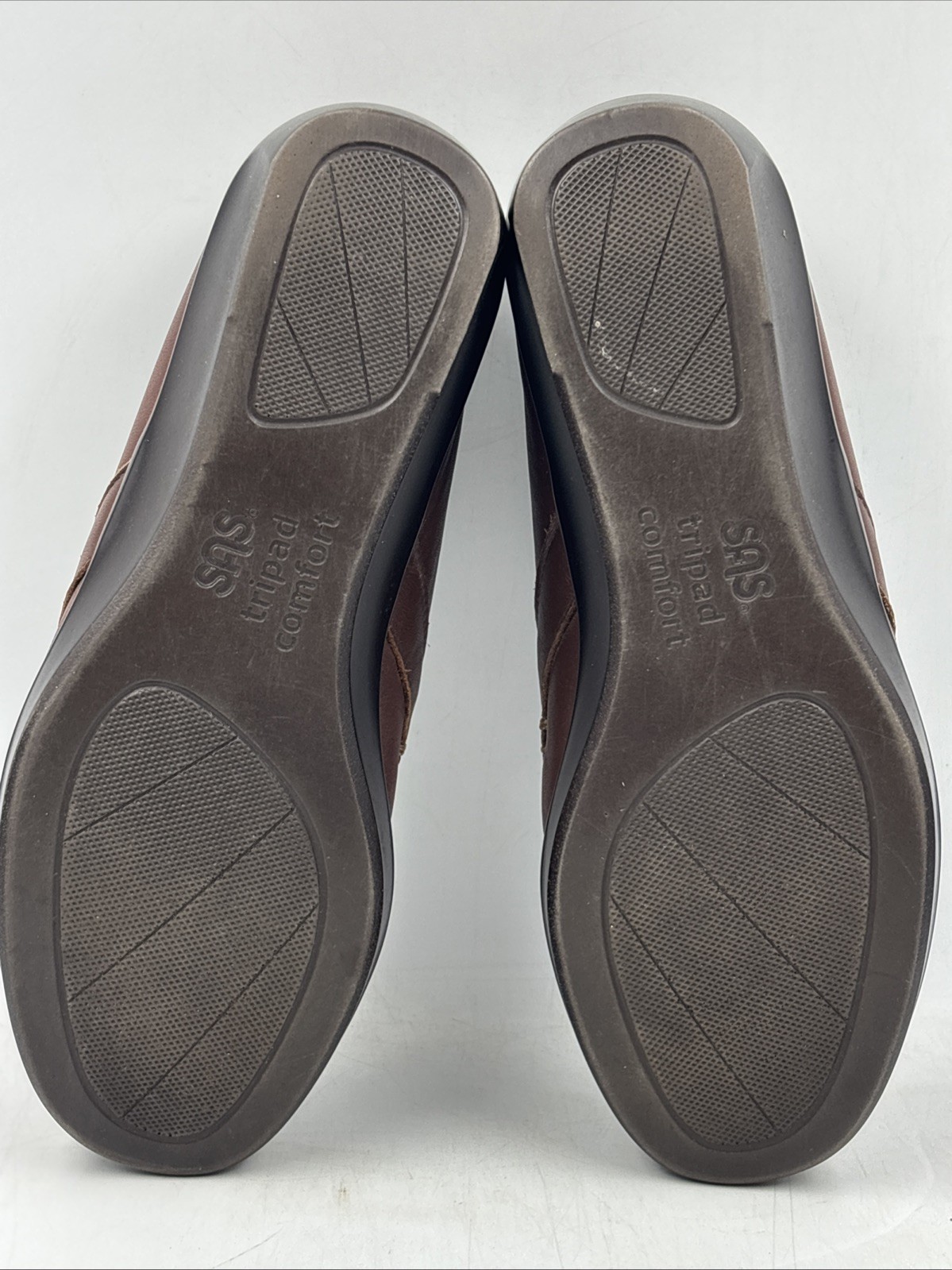 SAS Tripad Comfort Womens Work Shoes Size 7.5 W Brown Leather Hospital Clinic