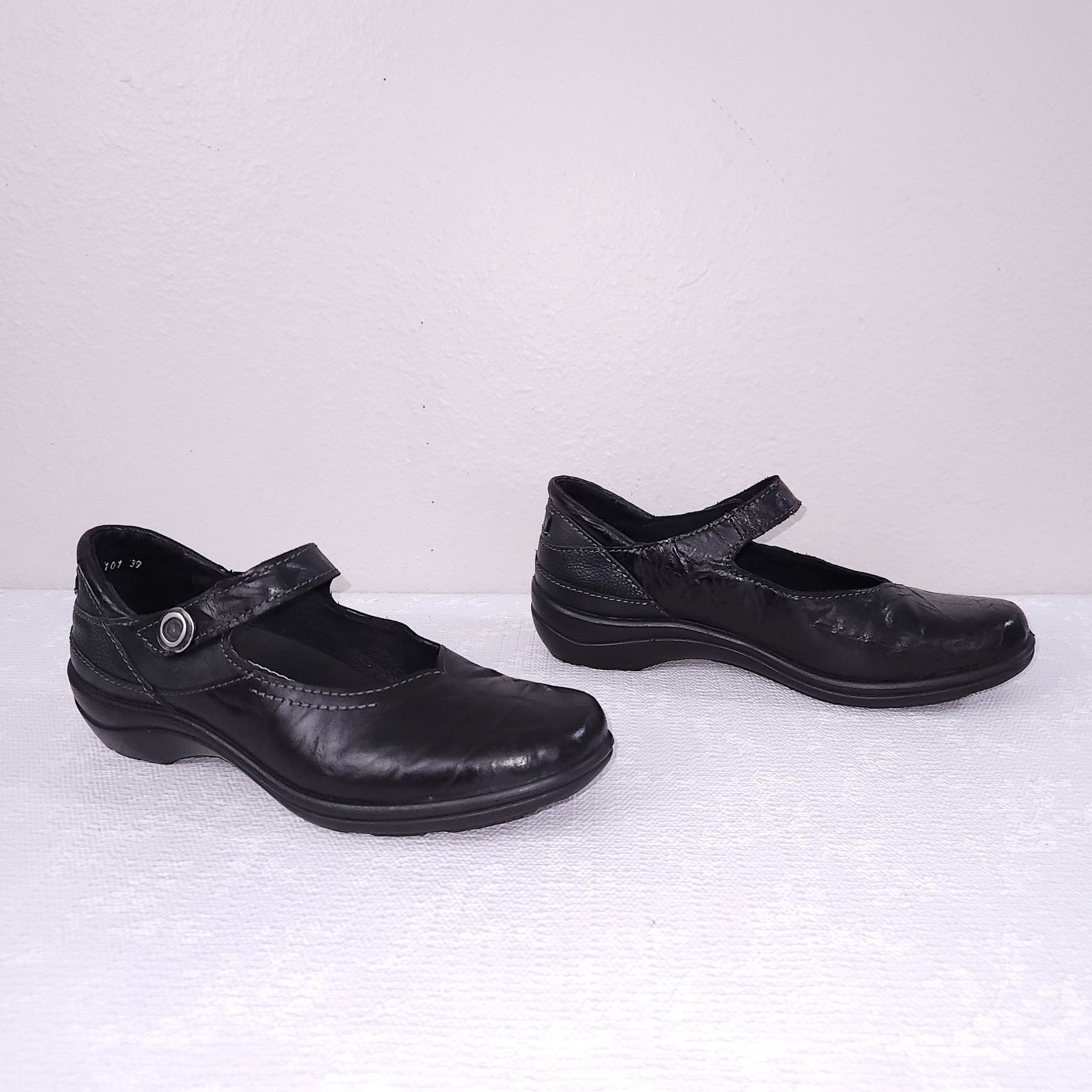 ROMIKA Mary Jane Women’s EU 39 US 8-8.5 Black Leather Cassie 50 Comfort Shoes