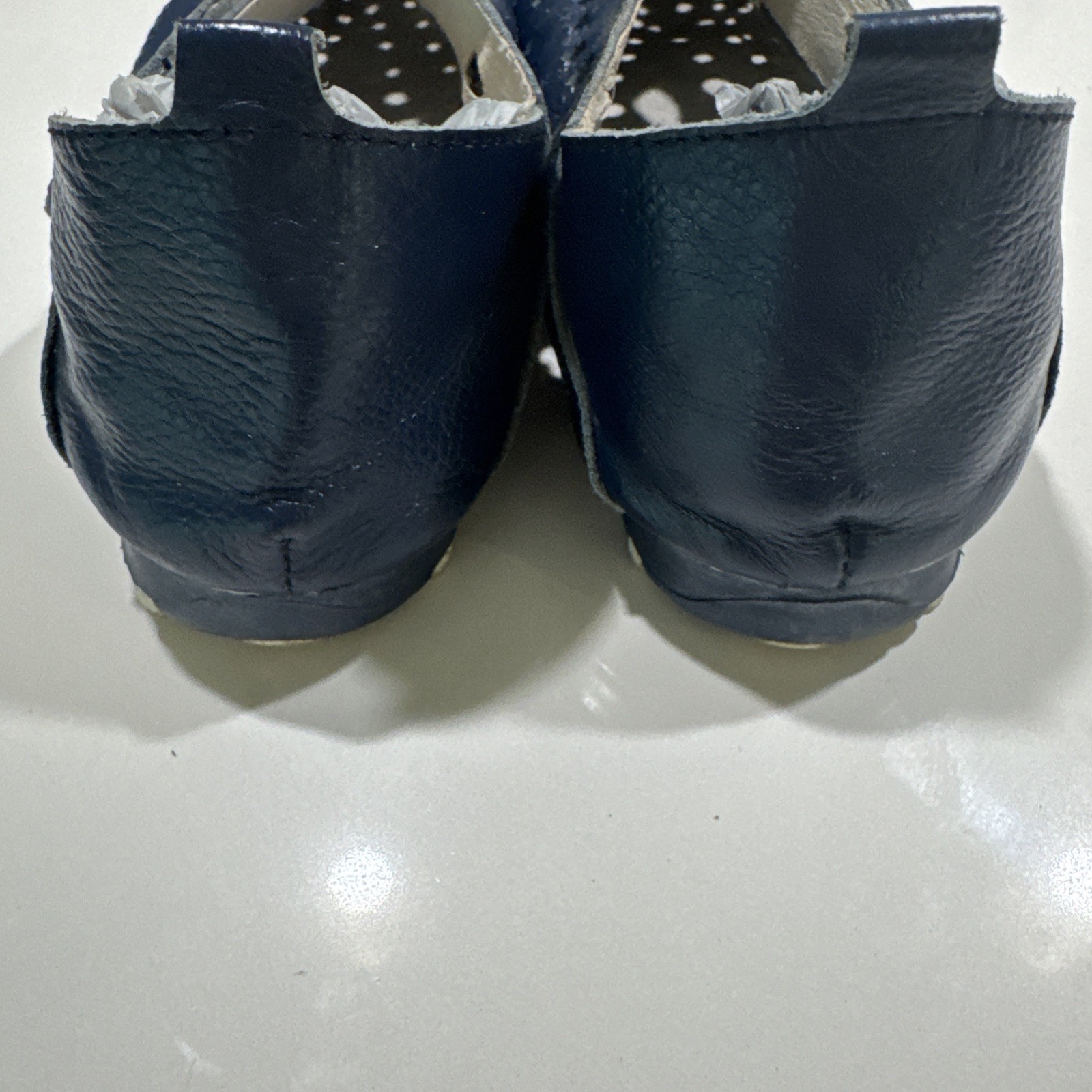LITFOOT Women’s Blue Leather Shoes for Golf & Walking LF9010-3 EUC Sz 39 US 8.5