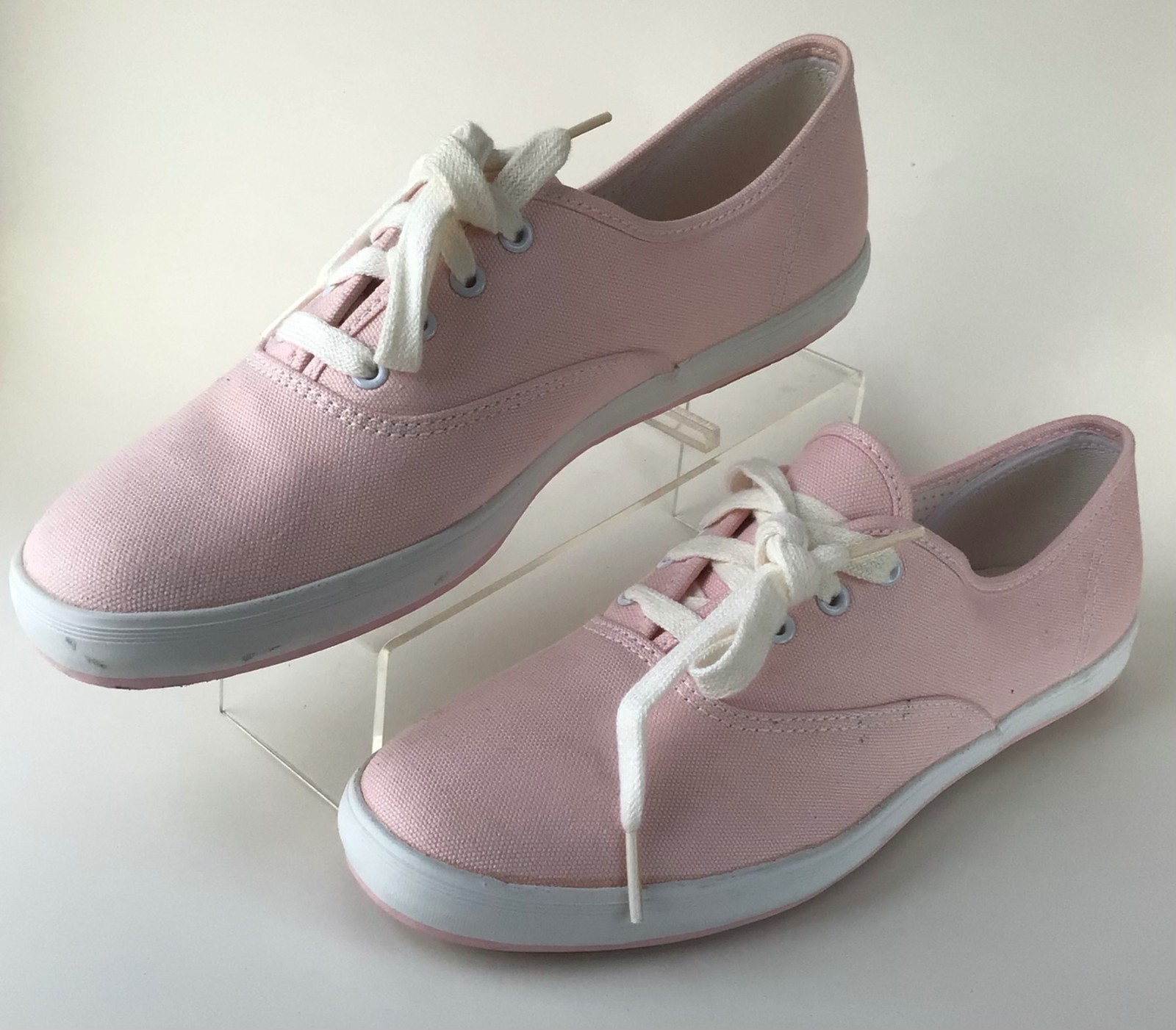 KEDS Champion Casual Lace Up Canvas Sneakers, Pink Coral (Size 8)