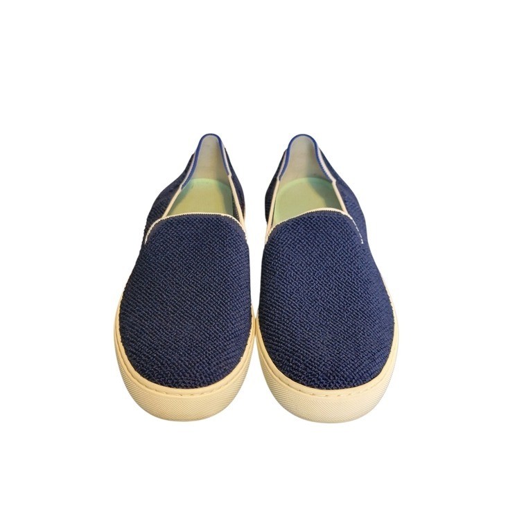 Rothy’s Terry Cloth Juniper Slip On Saphire Blue Sneakers Size 10