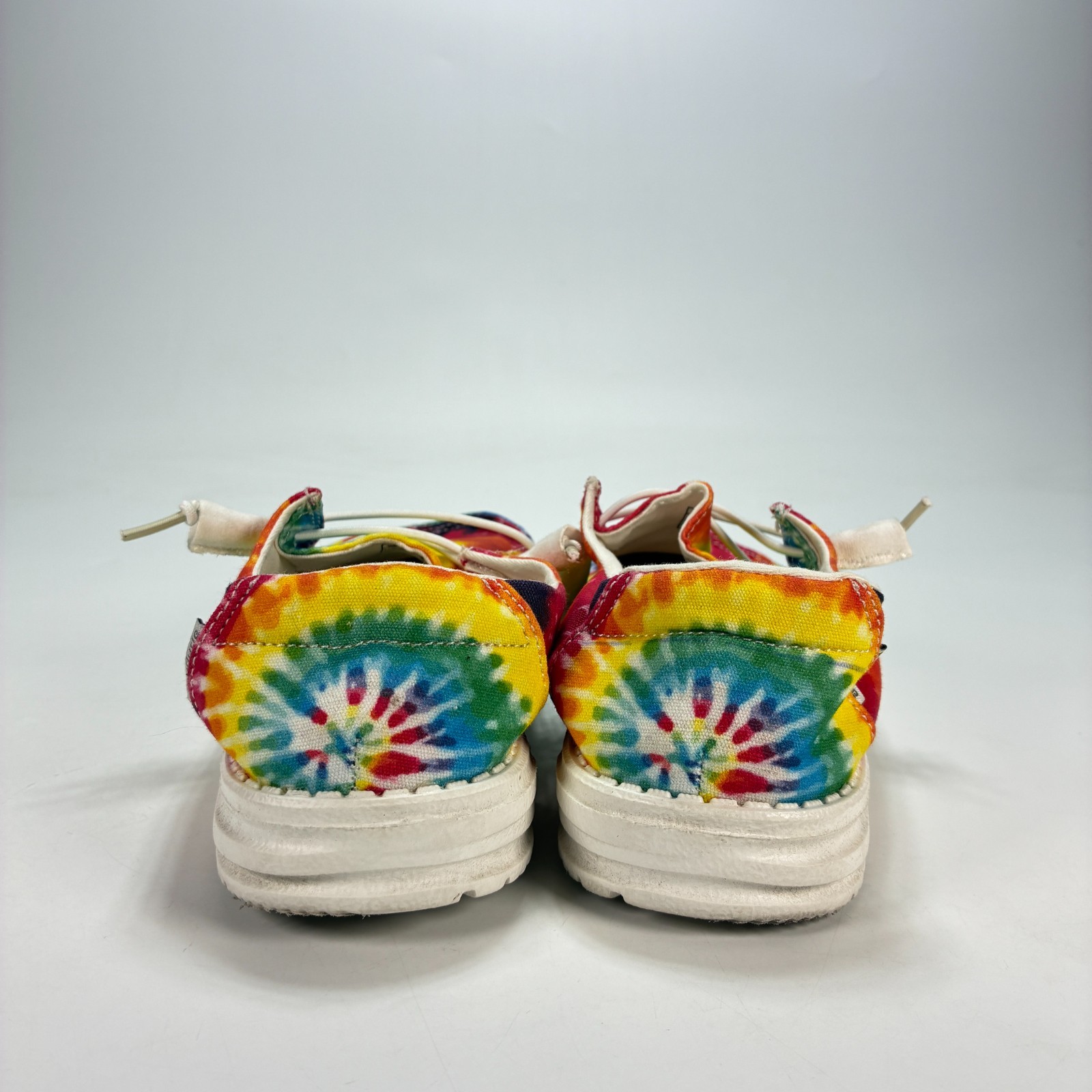 HEYDUDE Wendy Mandala Tie Dye Casual Comfort Low Top Slip On Shoes Womens Size 8