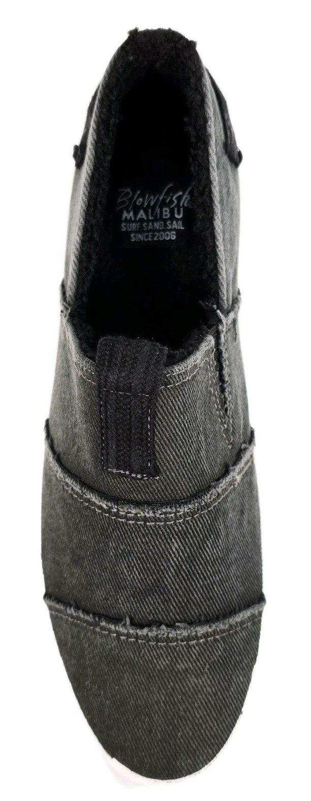 Blowfish Malibu URO SHR Black Hipster/Smoked Twill Women’s Sneakers Size 7.5