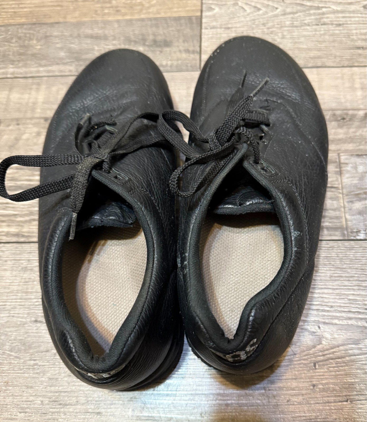 SAS Liberty women’s black leather slip resistant shoes with sole inserts size 11
