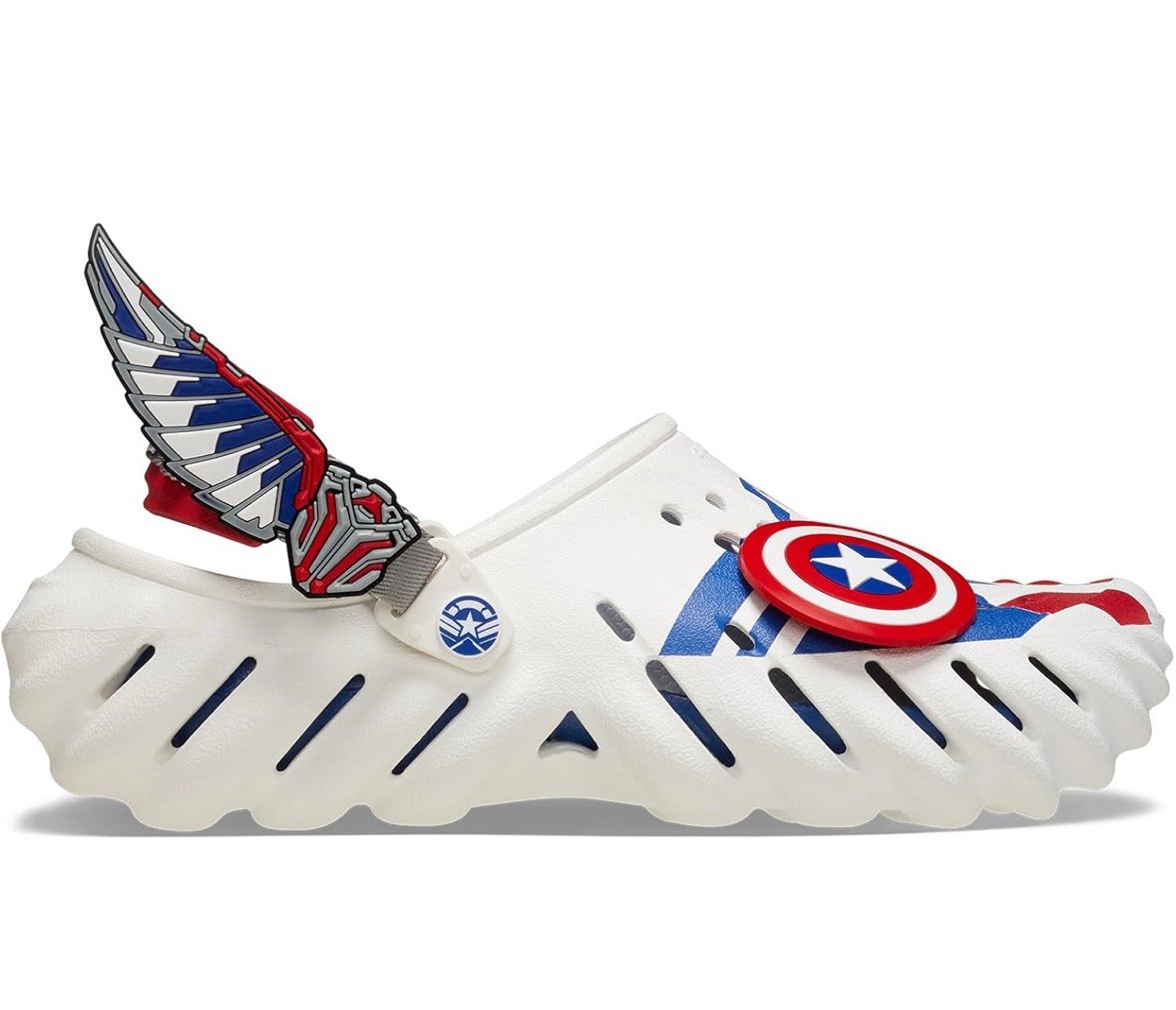 Crocs Unisex Captain America Echo Durable Croslite Clogs Size M9/W11