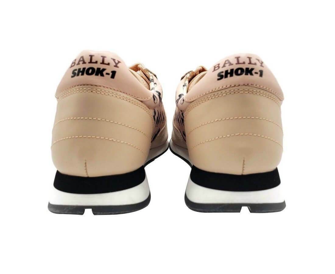 Bally Gavinia 6226123 Ladies Flesh/Black Low-Top Sneakers US 8 MSRP $450