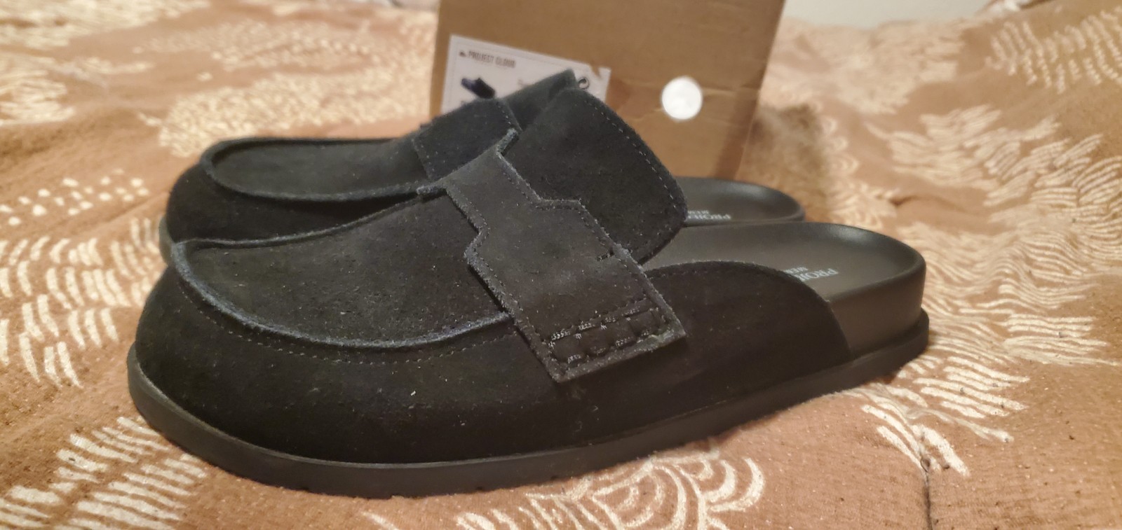 Project Cloud 100 Genuine Leather Womens Clog – Memory Foam Black Sz 8.5