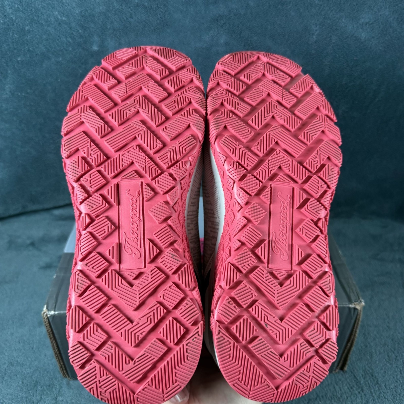 Thorogood Women’s Safety Toe Work Shoes Slip Resistant White/Pink Size 10.5