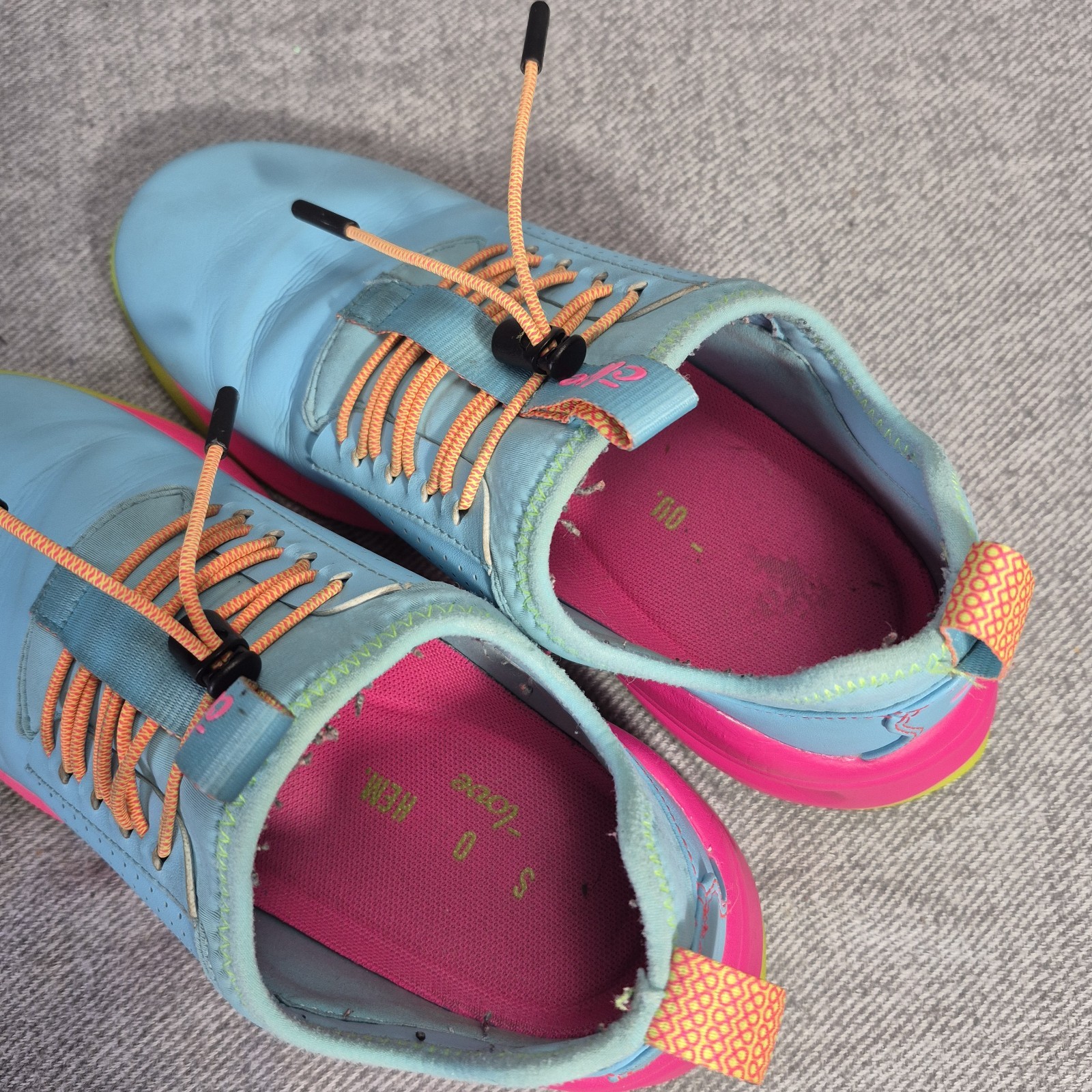Clove Supernova Nursing Shoes Turquoise Blue Pink Slip On Sneaker Drawstring 7