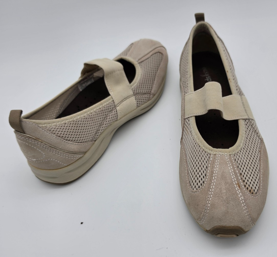 Easy Spirit Esairion Women’s 8.5 Mary Jane Gray Comfort Casual Slip On Shoes