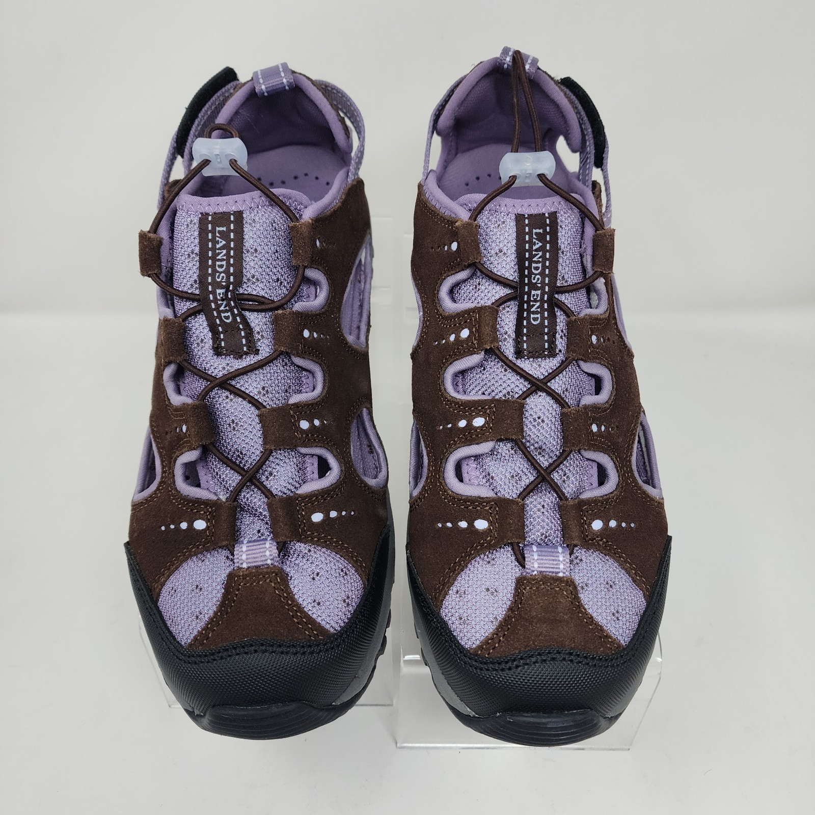 Lands End Beach Trekker Womens 10 Brown Water Shoes Comfort Summer