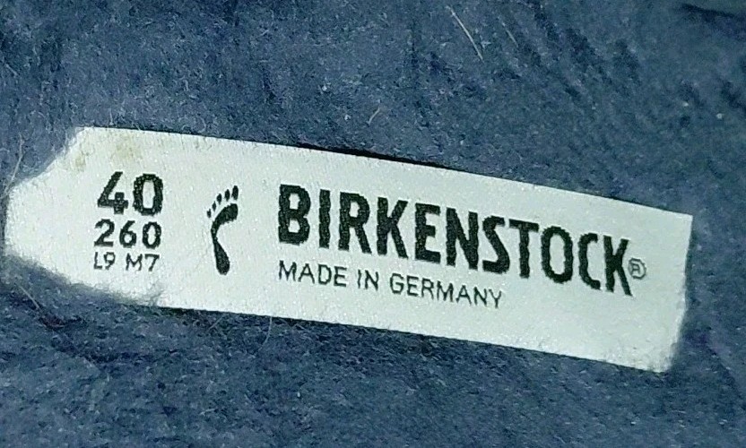 Birkenstock Boston Clog Blue Suede Leather Soft Footbed Narrow Width US 9 EU 40