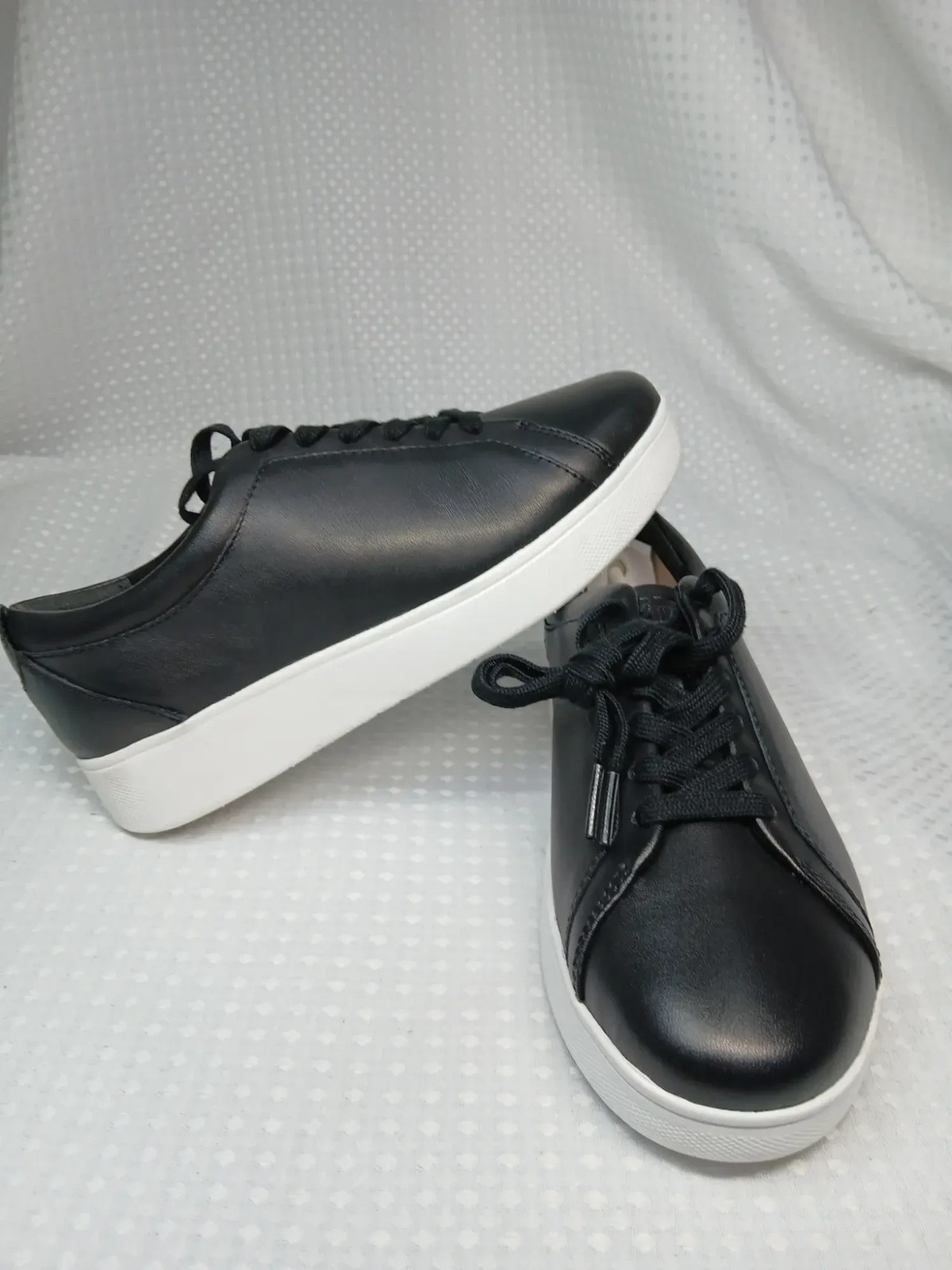 FitFlop Rally Women’s Sneaker US 5 Black Leather Low Top X22-001′,’FitFlop