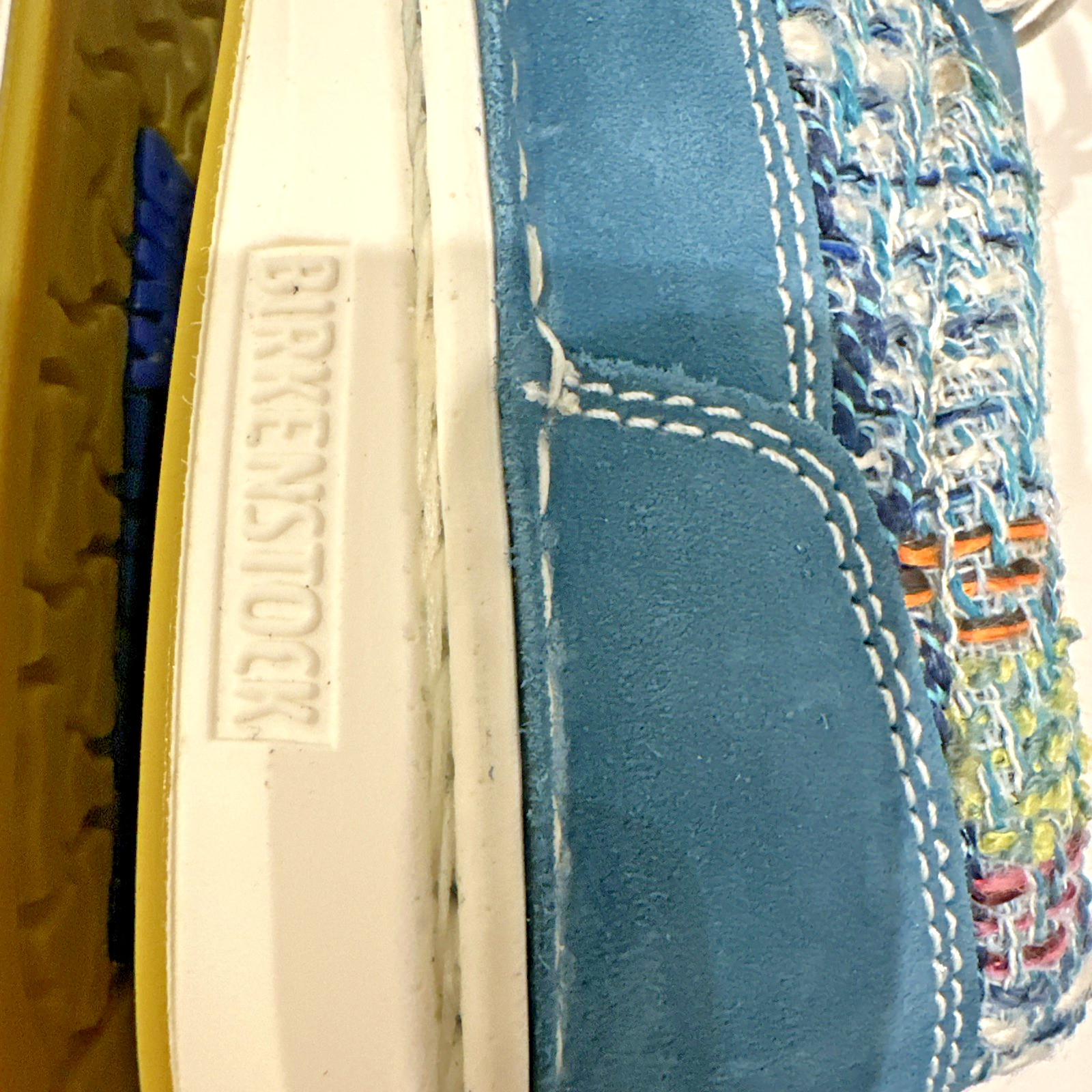 Birkenstock Size EU 42 US W11M9 Narrow Memphis Shoes Suede Textile Petrol Blue