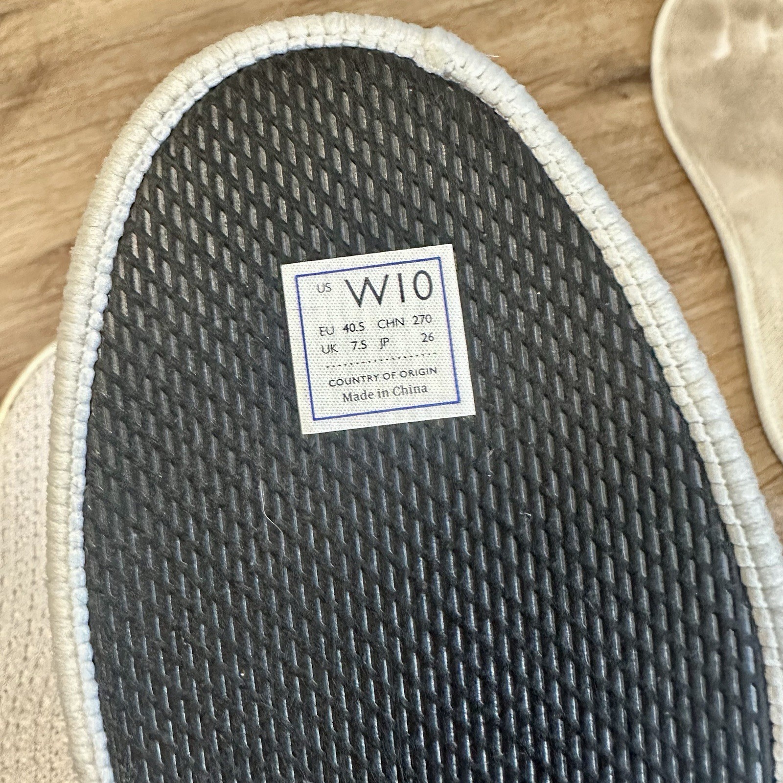 Rothy’s The Original Slip On Salt Honeycomb Sneakers Shoes Womens Size 10 Rothys
