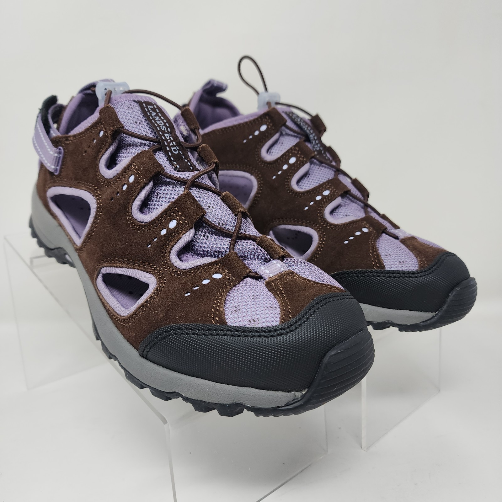 Lands End Beach Trekker Womens 10 Brown Water Shoes Comfort Summer